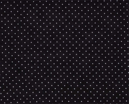 Essential Dots Jet Black Yardage by Moda 8654-41 - PRICE PER 1/2 YARD