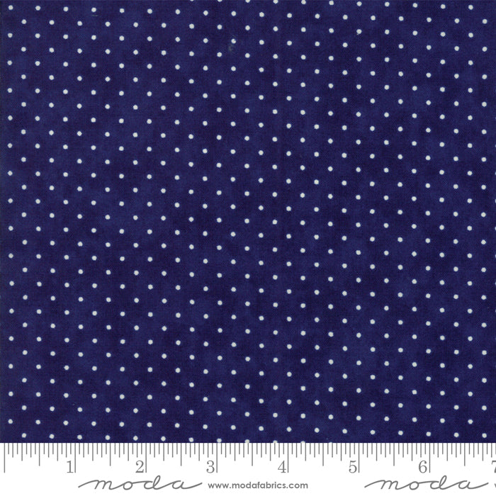 Essentially Yours Basic Dot Liberty Blue Yardage by Moda 8654-39 - PRICE PER 1/2 YARD