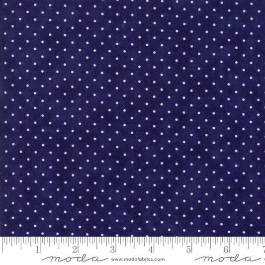 Essentially Yours Basic Dot Liberty Blue Yardage by Moda 8654-39 - PRICE PER 1/2 YARD