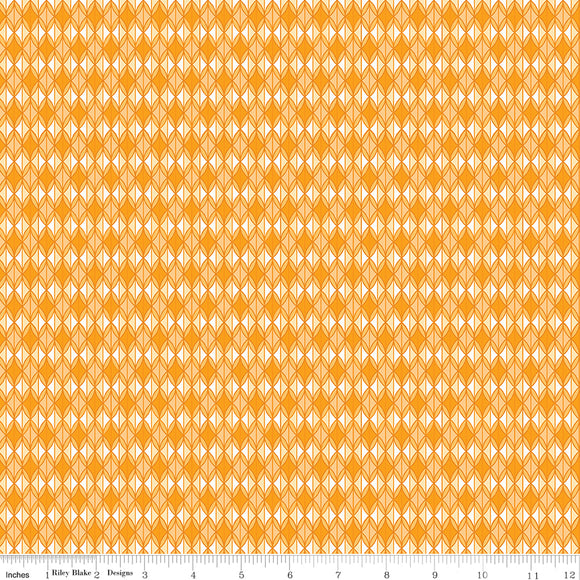 Grove Rows Orange Yardage for Riley Blake Designs C10144 ORANGE PRICE PER 1/2 YARD
