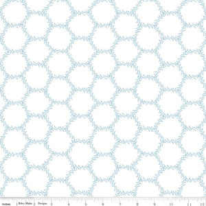 Winterland Hexi Holly Off White Yardage for RBD C10712 OFF WHITE - PRICE PER 1/2 YARD