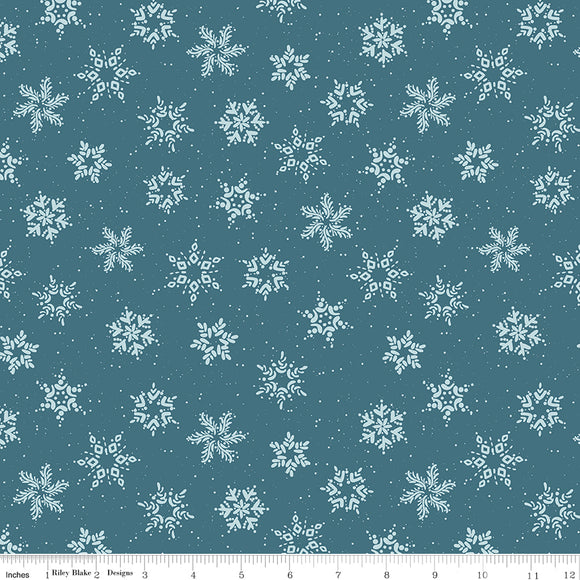 Winterland Snowflakes Colonial Yardage for RBD C10713 COLONIAL - PRICE PER 1/2 YARD