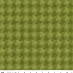 Petals and Pedals Houndstooth Green Yardage for RBD C11147 GREEN - PRICE PER 1/2 YARD