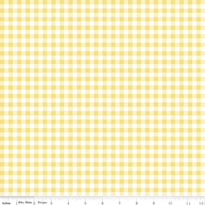 Quilt Fair Gingham for RBD C11357 -YELLOW - PRICE PER 1/2 YARD