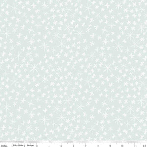 Nice Ice Baby Snowflakes Mint Yardage for RBD-C11604 MINT - PRICE PER 1/2 YARD