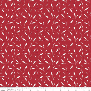 Red Hot Leaves Red Yardage for Riley Blake Designs C11687-RED- PRICE PER 1/2 YARD