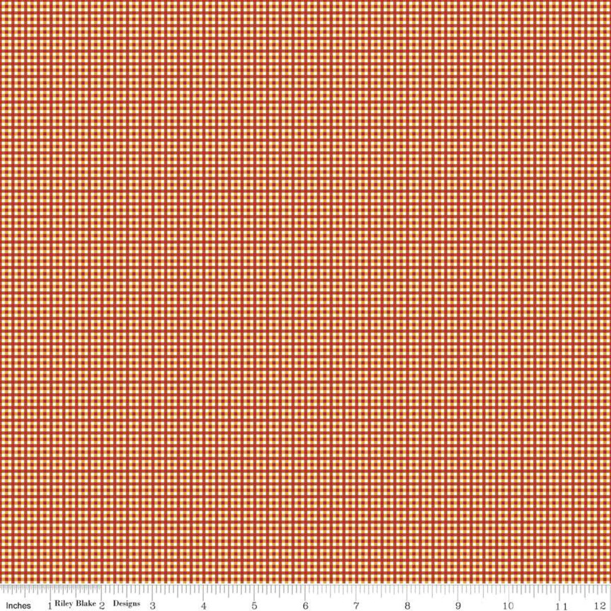 Bee Plaids Harvest Autumn Yardage for RBD-C12025 AUTUMN - PRICE PER 1/2 YARD