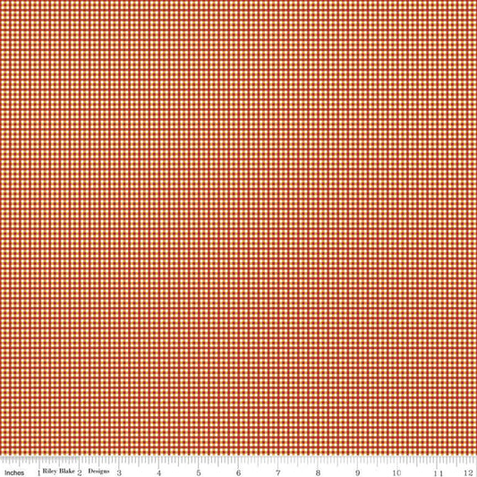 Bee Plaids Harvest Autumn Yardage for RBD-C12025 AUTUMN - PRICE PER 1/2 YARD
