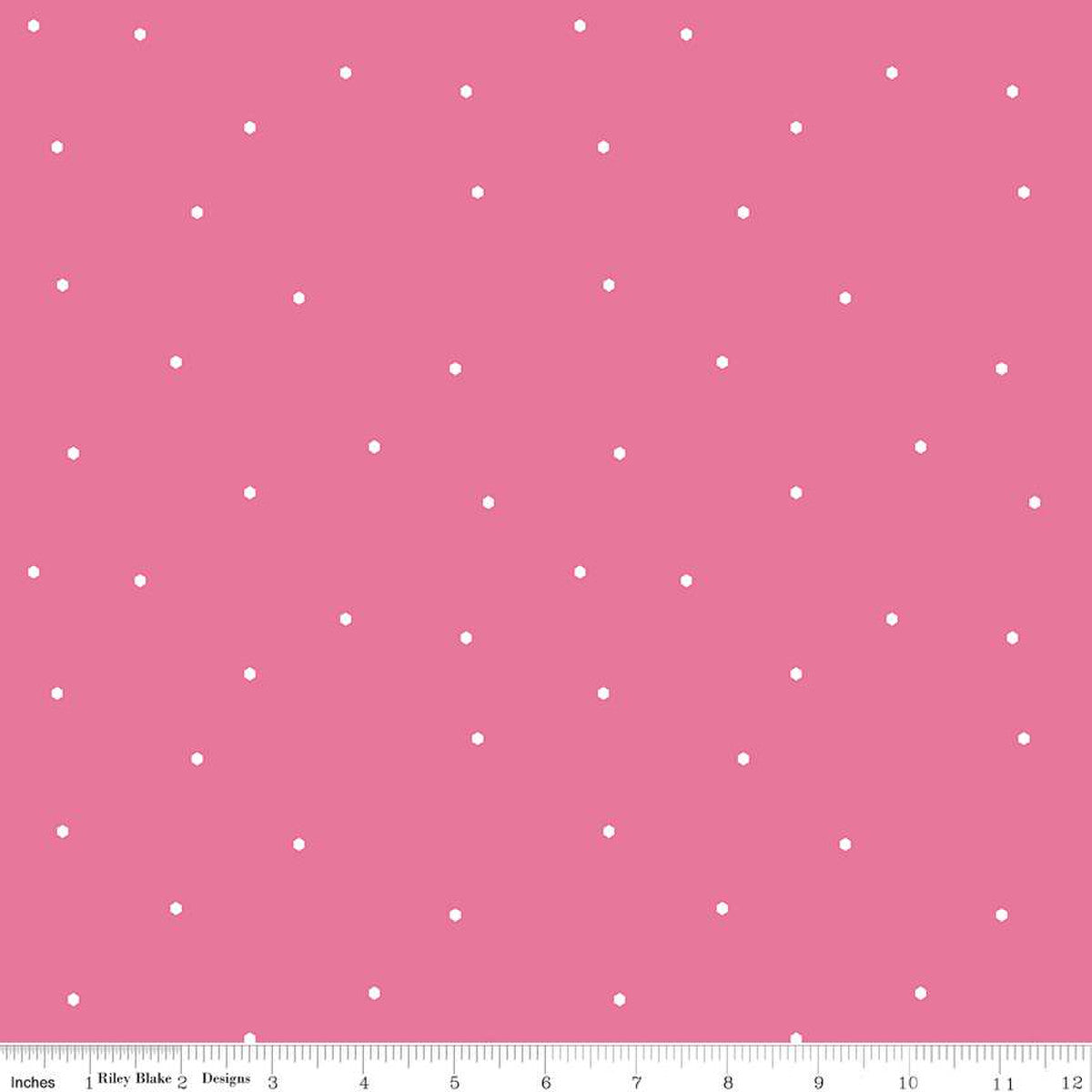 Imagine Hexie Sprinkle HotPink Yardage for RBD-C12166- HOTPINK - PRICE PER 1/2 YARD
