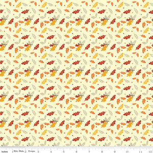 Awesome Autumn Leaves Cream Ydg for RBD C12173 CREAM - PRICE PER 1/2 YARD
