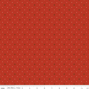 Awesome Autumn Ditsy Red Ydg for RBD C12176 RED - PRICE PER 1/2 YARD