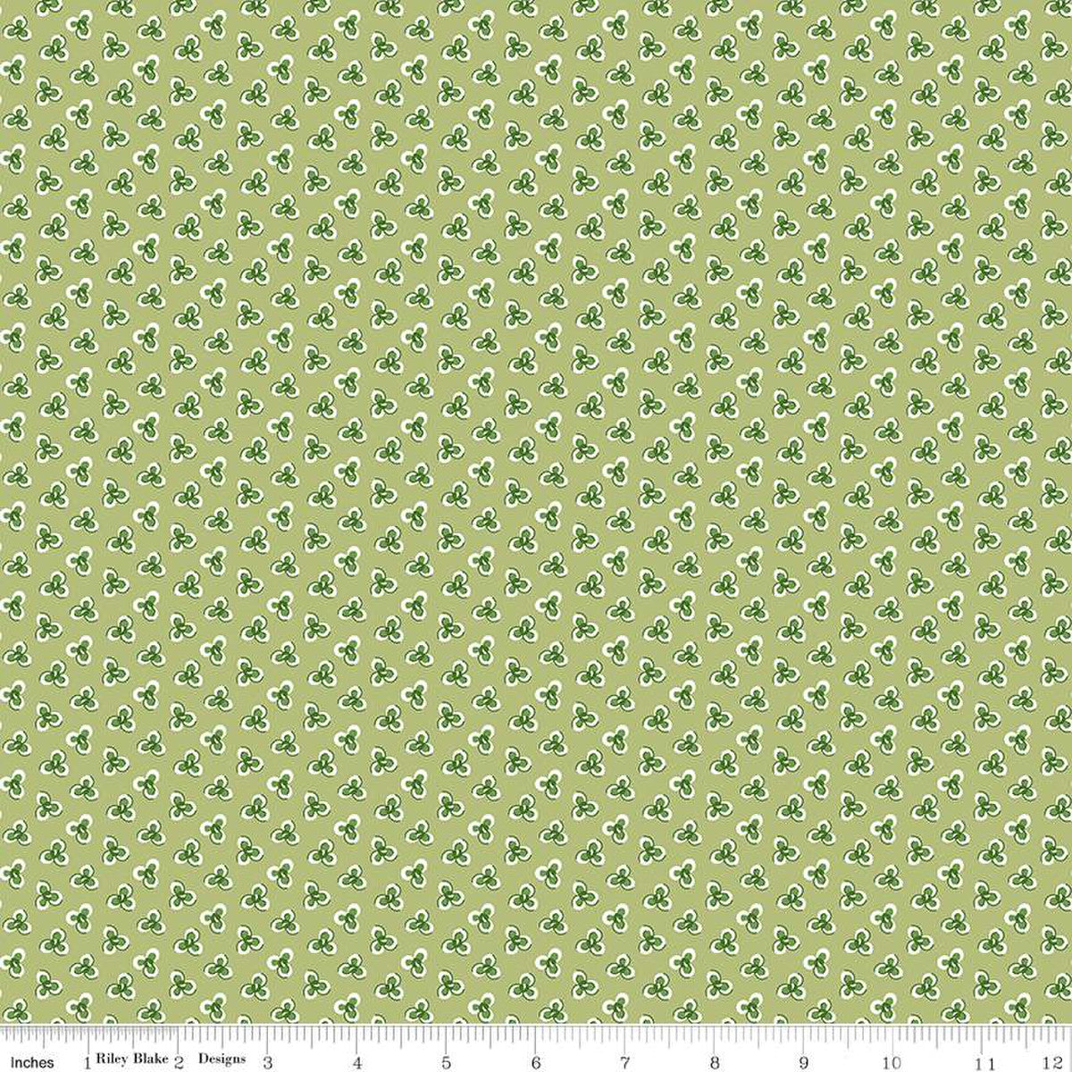 Prairie Preserves Lettuce Yardage by Lori Holt for RBD-C12313 LETTUCE - PRICE PER 1/2 YARD