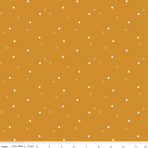 Daisy Fields Scattered Hexies Butterscotch Ydg for RBD-C12488 BUTTERSCOTCH - PRICE PER 1/2 YARD