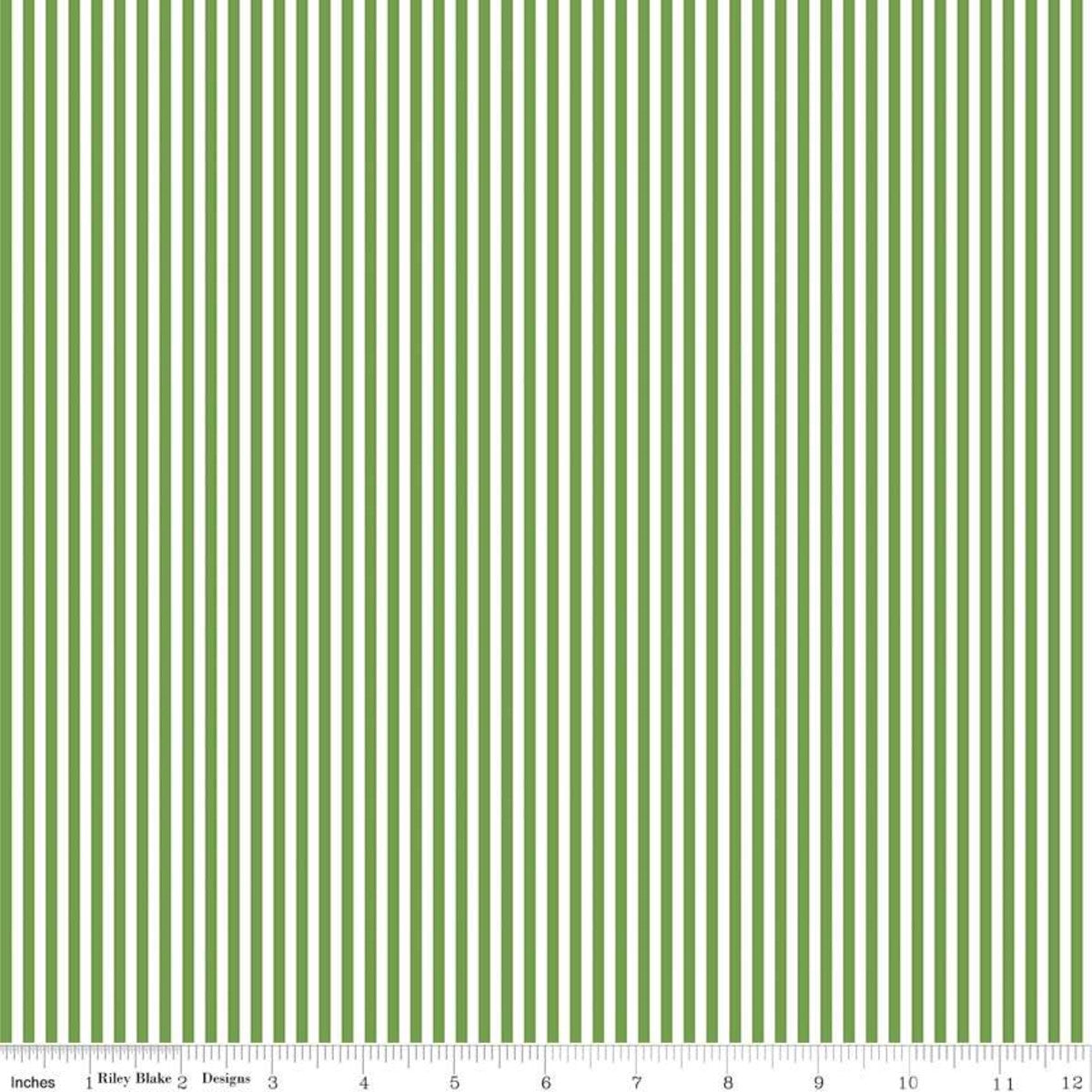 Stripe 1/8 inch Clover Yardage by RBD for Riley Blake Designs C495-CLOVER - PRICE PER 1/2 YARD