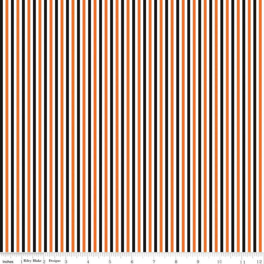 Stripe 1/8 inch Halloween Yardage by RBD for Riley Blake Designs C495 - PRICE PER 1/2 YARD