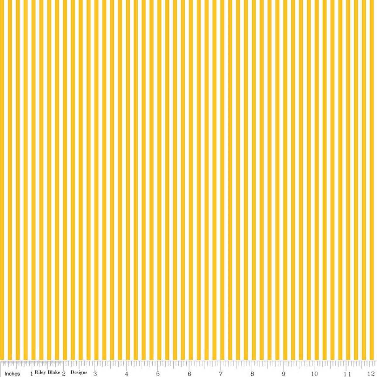 Stripe 1/8 inch Mustard Yardage by RBD C495 - PRICE PER 1/2 YARD