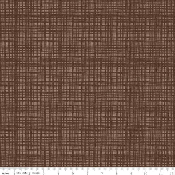 Texture Chocolate Yardage by Sandy Gervais for Riley Blake Designs-C610 - PRICE PER 1/2 YARD