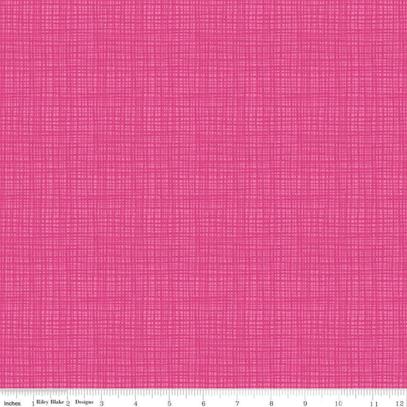 Texture Super Pink Yardage by Sandy Gervais for Riley Blake Designs-C610 SUPERPINK - PRICE PER 1/2 YARD