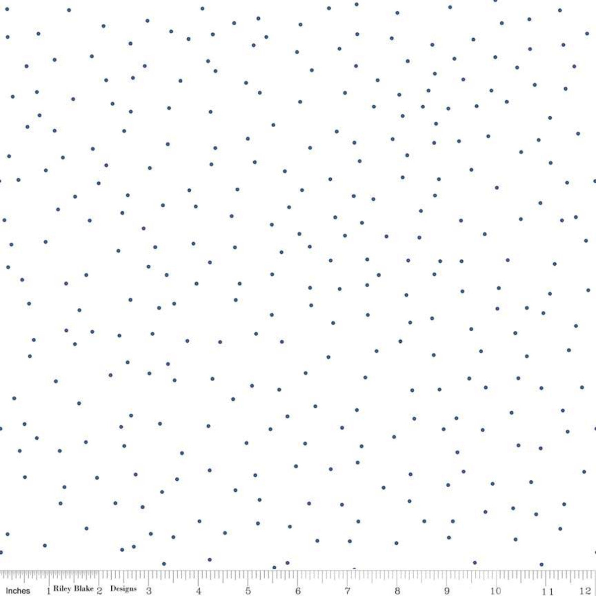 Pin Dot Denim Yardage by Lori Holt for RBD C705 DENIM - PRICE PER 1/2 YARD