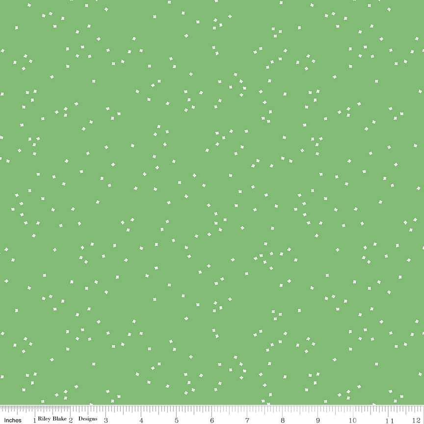 Blossoms Greensmoothie Yardage for RBD C715 - PRICE PER 1/2 YARD