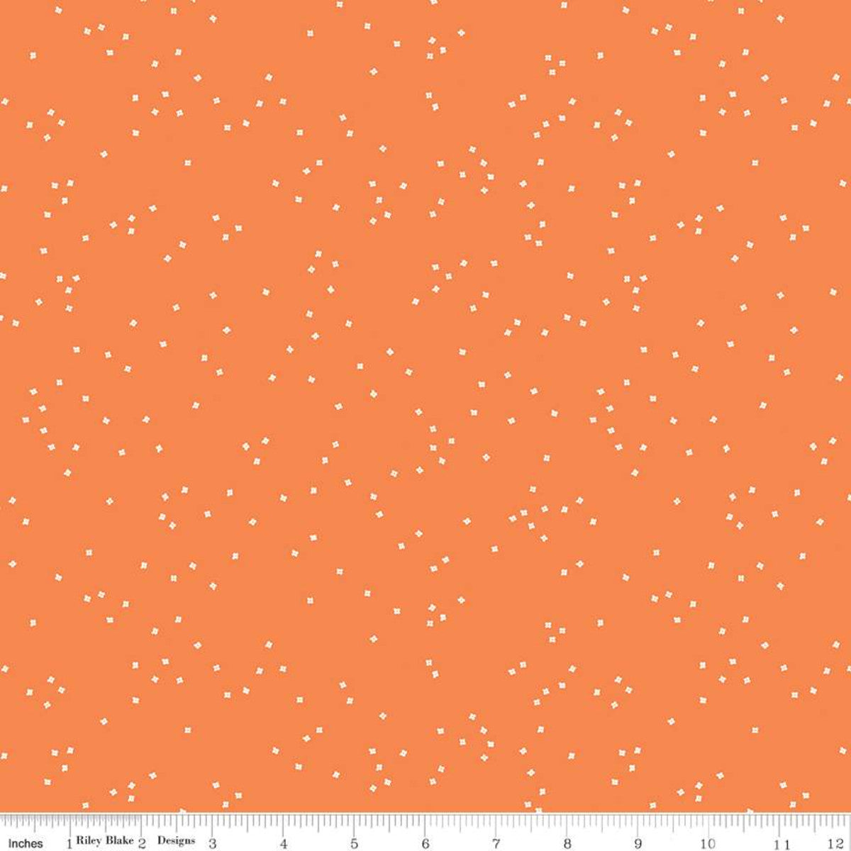 Blossoms Pumpkin Yardage for RBD C715 PUMPKIN - PRICE PER 1/2 YARD