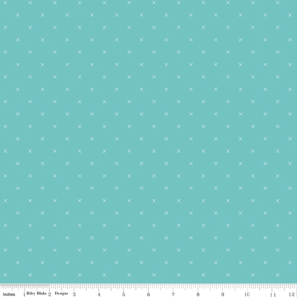 Bee Cross Stitch in Color Cottage Yardage for RBD-C745 COTTAGE - PRICE PER 1/2 YARD