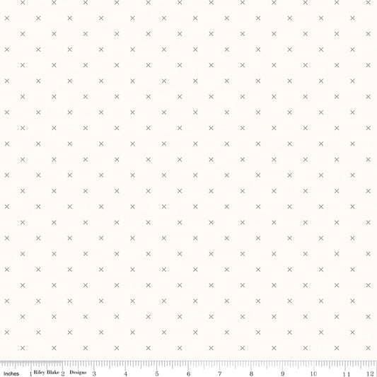 Bee Cross Stitch in Color Pebble Yardage for RBD-C747 PEBBLE - PRICE PER 1/2 YARD