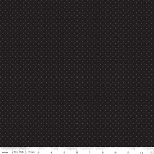 Swiss Dot Tone on Tone Black Yardage by RBD for Riley Blake Designs C790-110 - PRICE PER 1/2 YARD