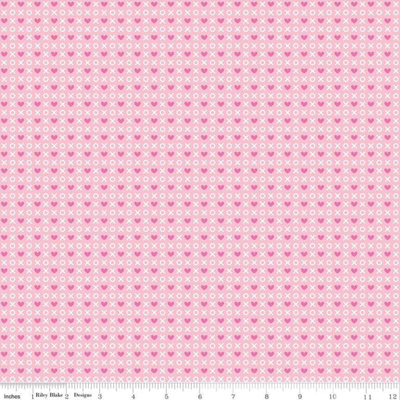 Punny Valentine Pink  RBD -C9003 - PRICE PER 1/2 YARD