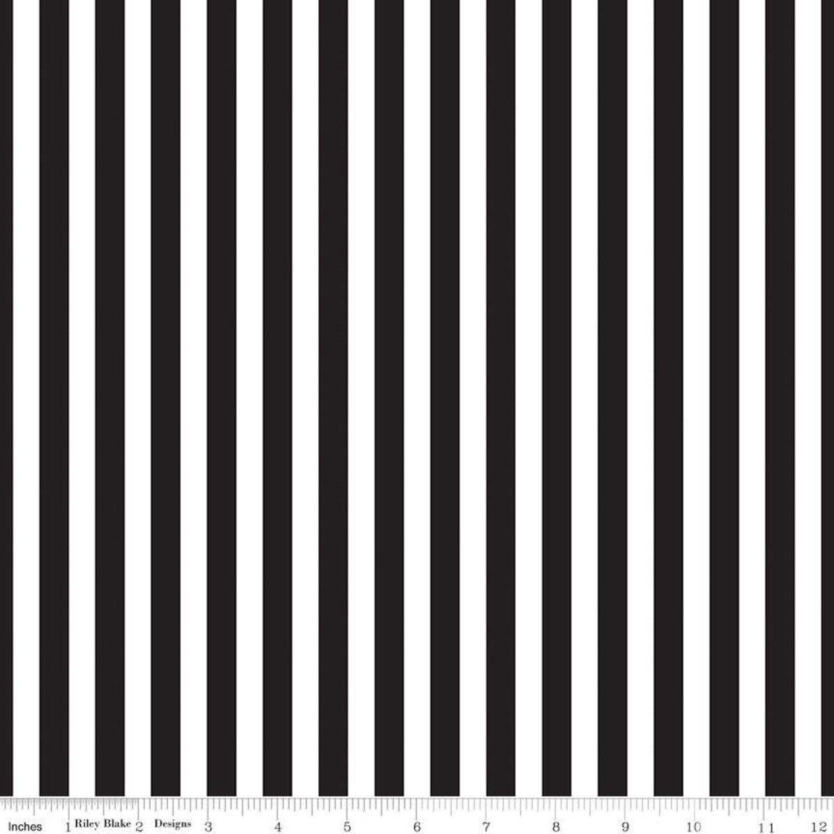 Pirate Tales Stripes Black Yardage for RBD-C9686-BLACK - PRICE PER 1/2 YARD