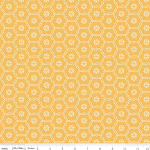 Shades of Summer Hexi Gold Yardage for RBD-C9785 GOLD - PRICE PER 1/2 YARD