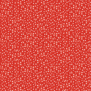 Snow Fun Holiday Dots Red Ydg for Timeless Treasures -CD1401 RED -PRICE PER 1/2 YD