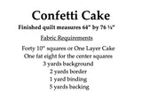 Confetti Cake Paper Pattern by The Pattern Basket