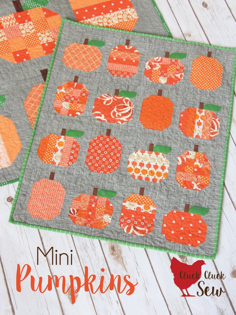 Pumpkins Quilt MINI Pattern by Cluck Cluck Sew