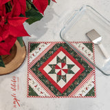 Baking Dish Hot Pad Kit - Peppermint Star