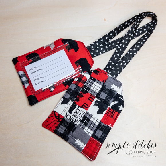 Nature Patchwork Luggage Tag - Made by Myra