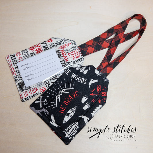 Into the Woods Luggage Tag - made by Myra