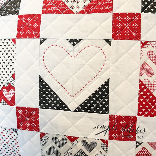 Flirty Hearts Pillow Paper Pattern - WHOLESALE (set of 10)