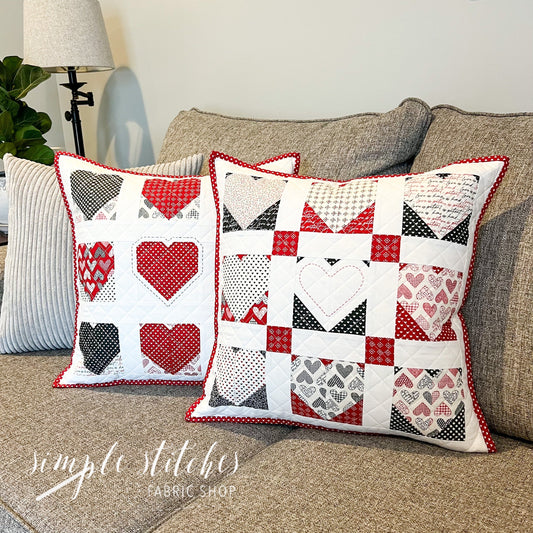 Flirty Hearts Pillow Paper Pattern - WHOLESALE (set of 10)