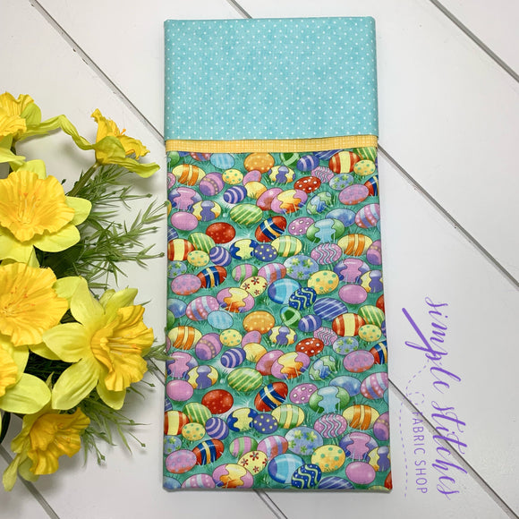 Bunny Tails Easter Eggs Standard Pillowcase Kit with Free Pattern