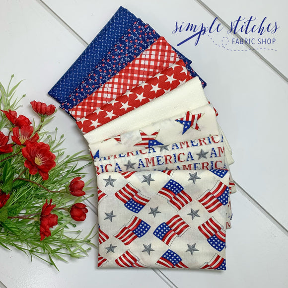America the Beautiful Simple Bundle (8) Fat Quarter Bundle – Simple  Stitches Fabric Shop, LLC