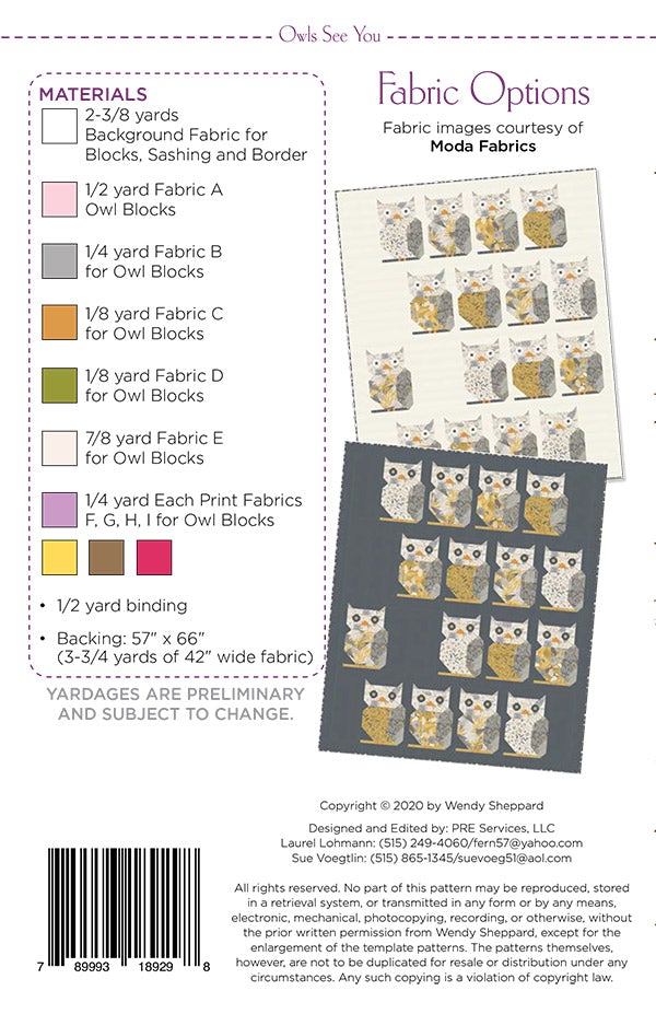 Owls See You Quilt Kit