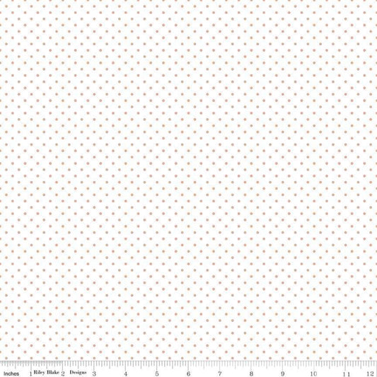 Swiss Dot Reversed Gold Yardage by RBD for Riley Blake Designs SC660-GOLD - PRICE PER 1/2 YARD