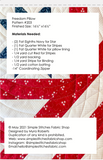 Freedom Pillow PDF Pattern
