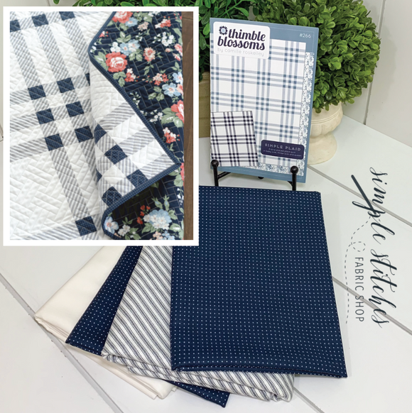Simple Plaid Quilt Kit - Throw Size