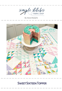 Sweet Sixteen Topper Quilt Paper Pattern