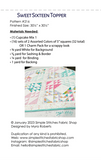 Sweet Sixteen Topper Quilt PDF Pattern