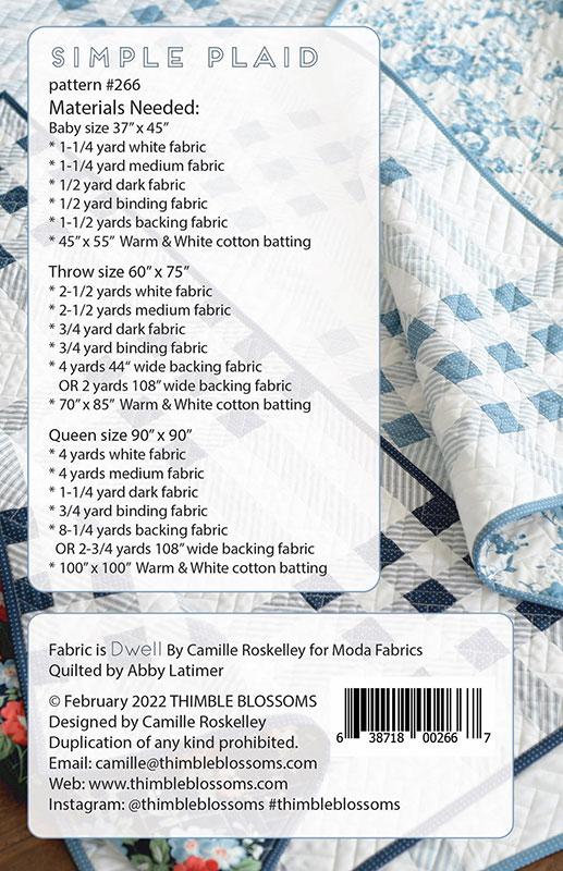 Simple Plaid Paper Pattern by Camille Roskelley