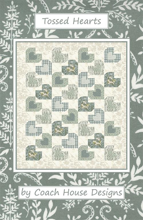 Tossed Hearts Paper Pattern by Coach House Designs