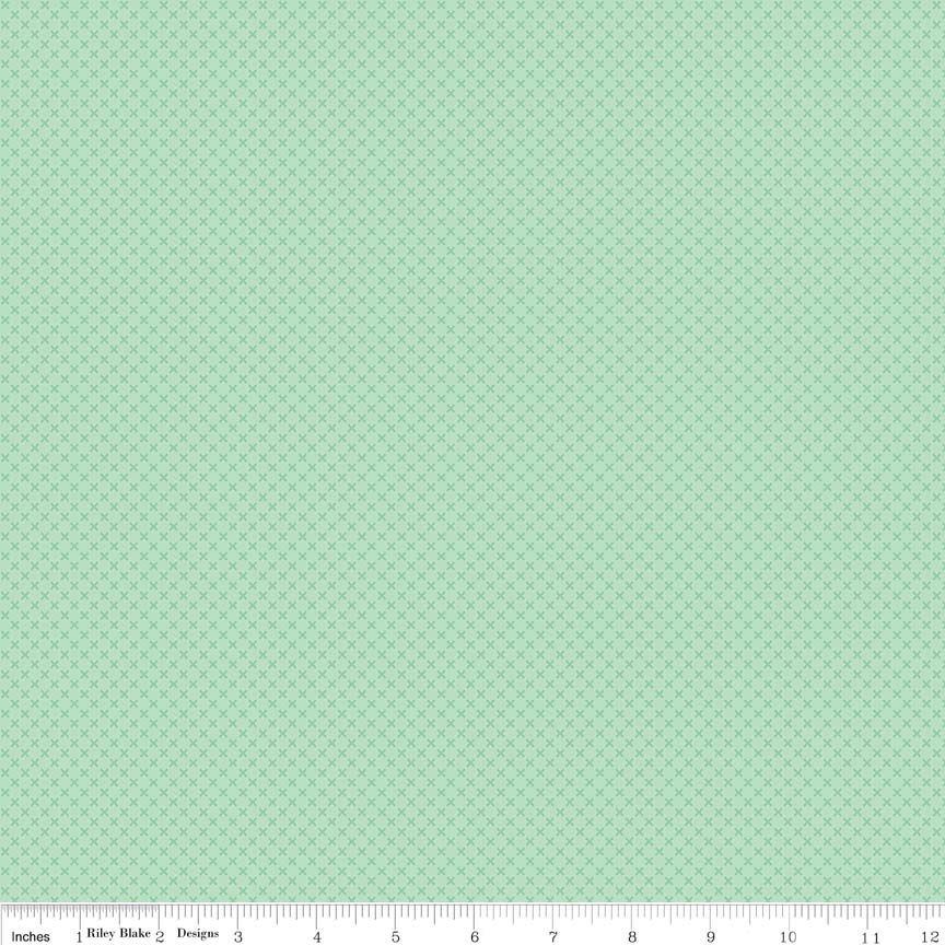Kisses Tone on Tone Sweet Mint Yardage for RBD-C210 SWEET MINT - PRICE PER 1/2 YARD